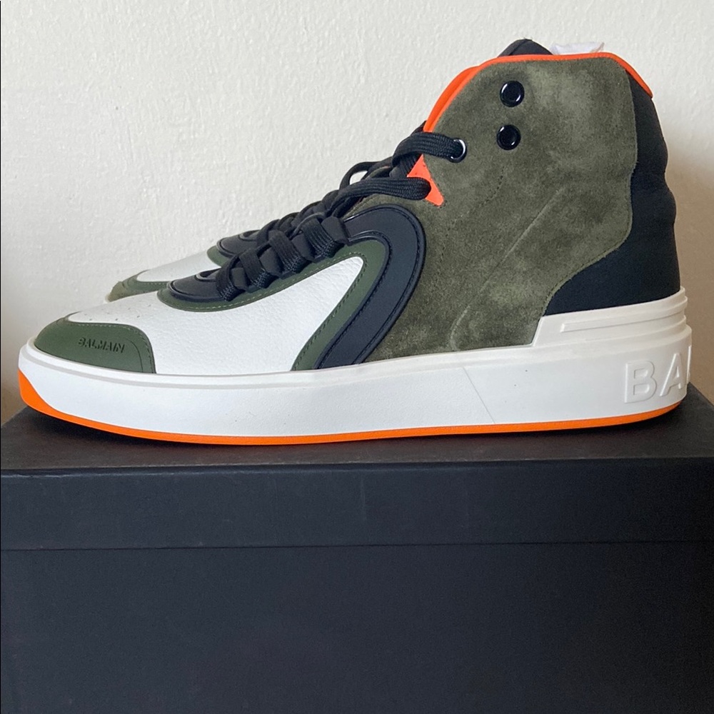 Balmain B-Skate High Top Mens Sneakers Size 14